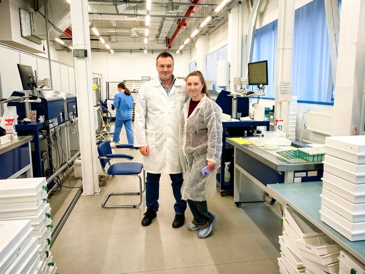 Лабораторию Агроплем посетила команда ООО «КФХ Русское Поле»